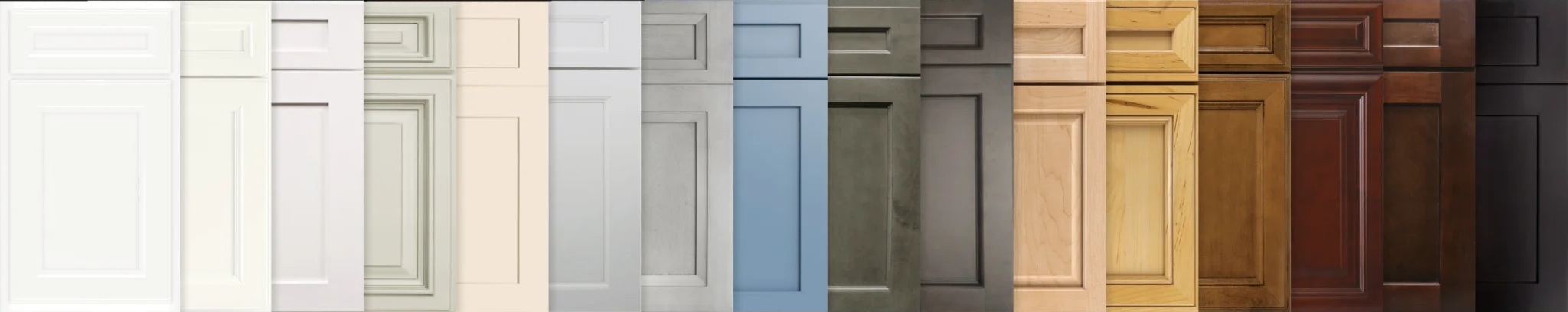 Cabinet door profiles and finishes